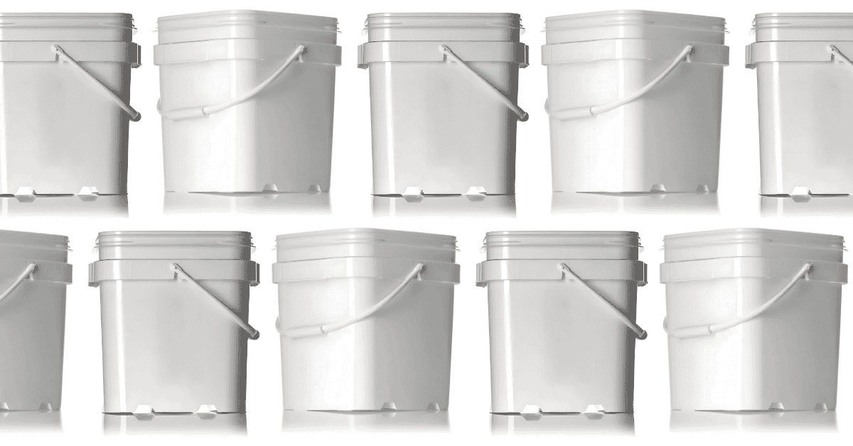 Wanting to save space? EZ Stor Pails are the answer.